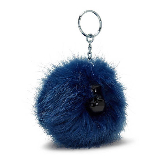 Kipling Pompom Monkey Keychain Accessoires Blauw | België 1258FD